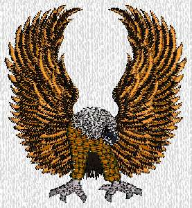 Eagle Wings Logo on Eagle Wings  Ldk Print   Embroidery